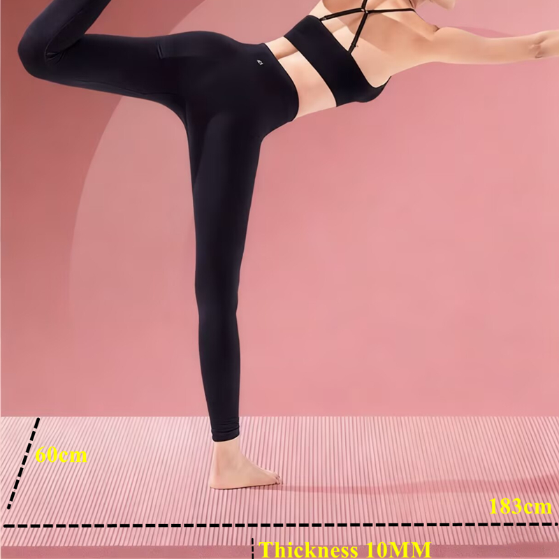 Pilates Yoga Mat Workout - Training 183x60cm Non-slip Training Indoor 20mm