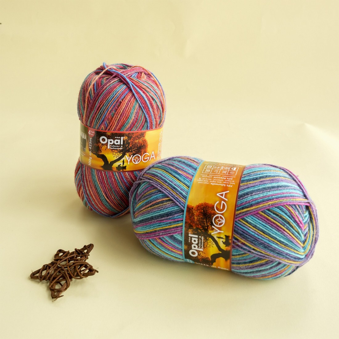 Pilates Yoga Circle - 1 Ball 100g Opal Yoga Sock