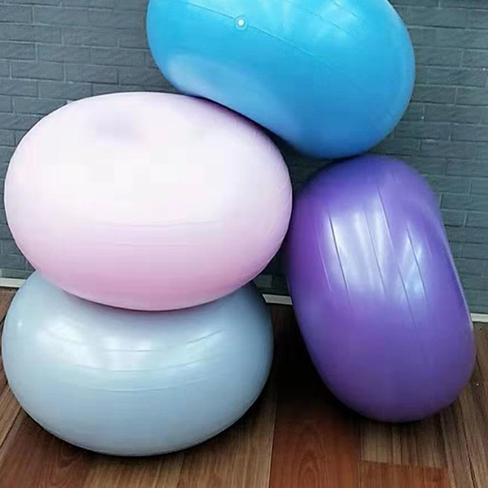 Pilates Yoga Ball Exercises - Explosion Proof Blue Donut Yoga Auxiliary