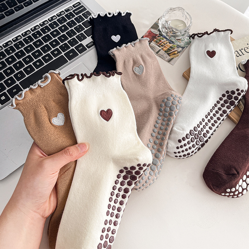 Yoga Socks Women Cotton Heart  - Pilates Yoga Origin review and price