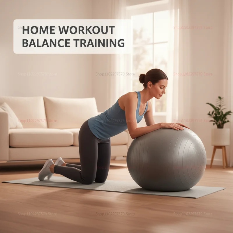 Anti-Burst Yoga Ball with Pump - Pilates Yoga Ball Exercises review and price