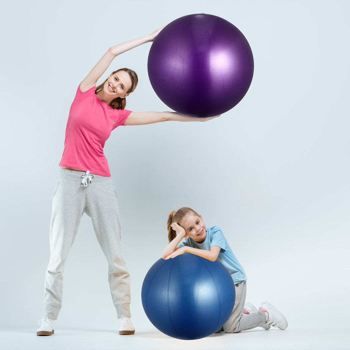 2Pcs Thick Anti-Burst Frosted  - Pilates Yoga Ball Exercises review and price