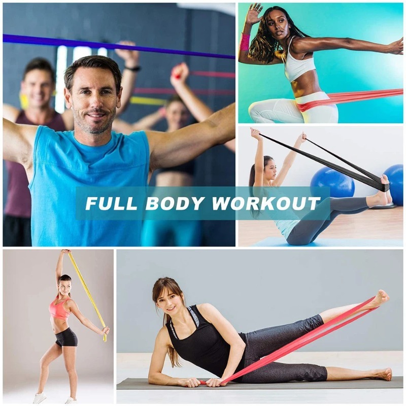 Natural Latex Resistance Bands - Pilates Yoga Bar review and price