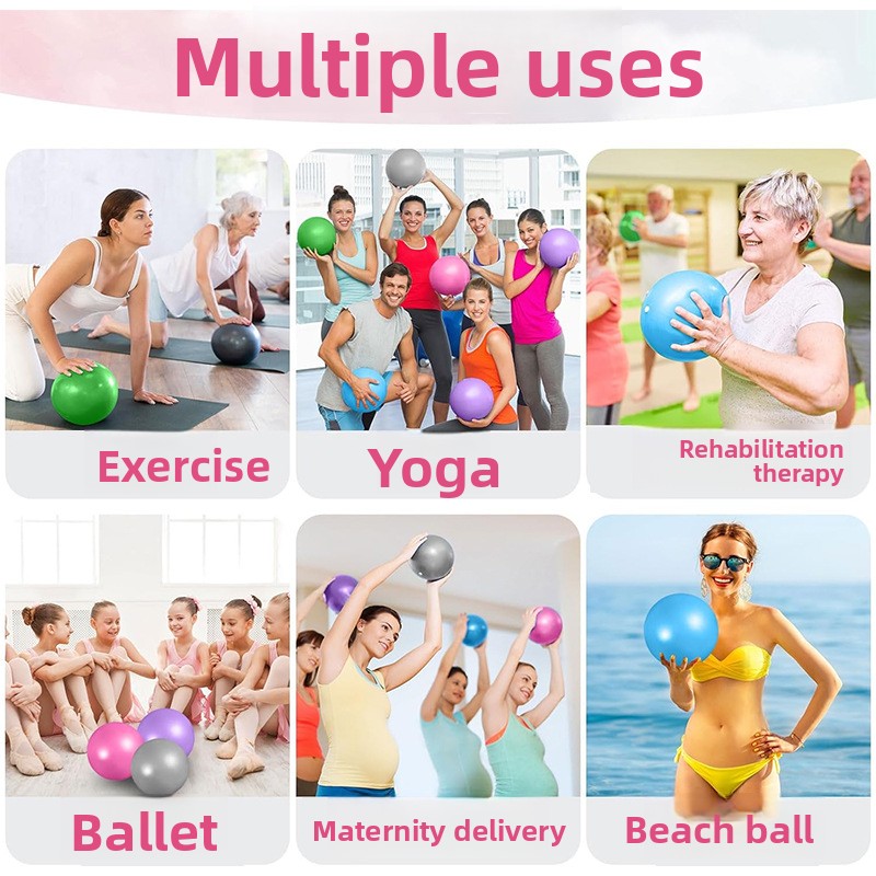 PVC Mini Exercise Ball for Yog - Pilates Yoga Ball Exercises review and price