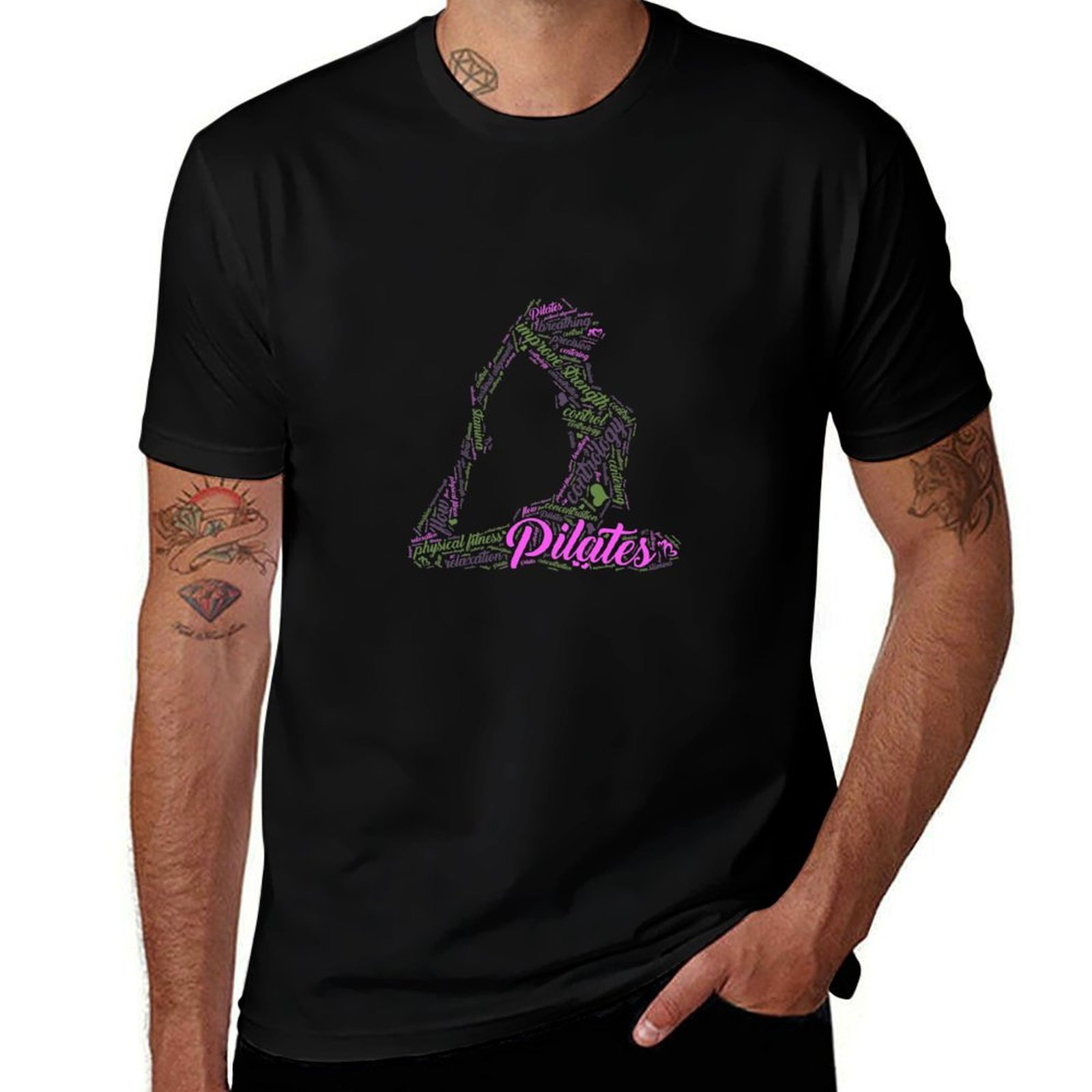 Womens Fun Word Cloud and Cute - Pilates Yoga Classes review and price