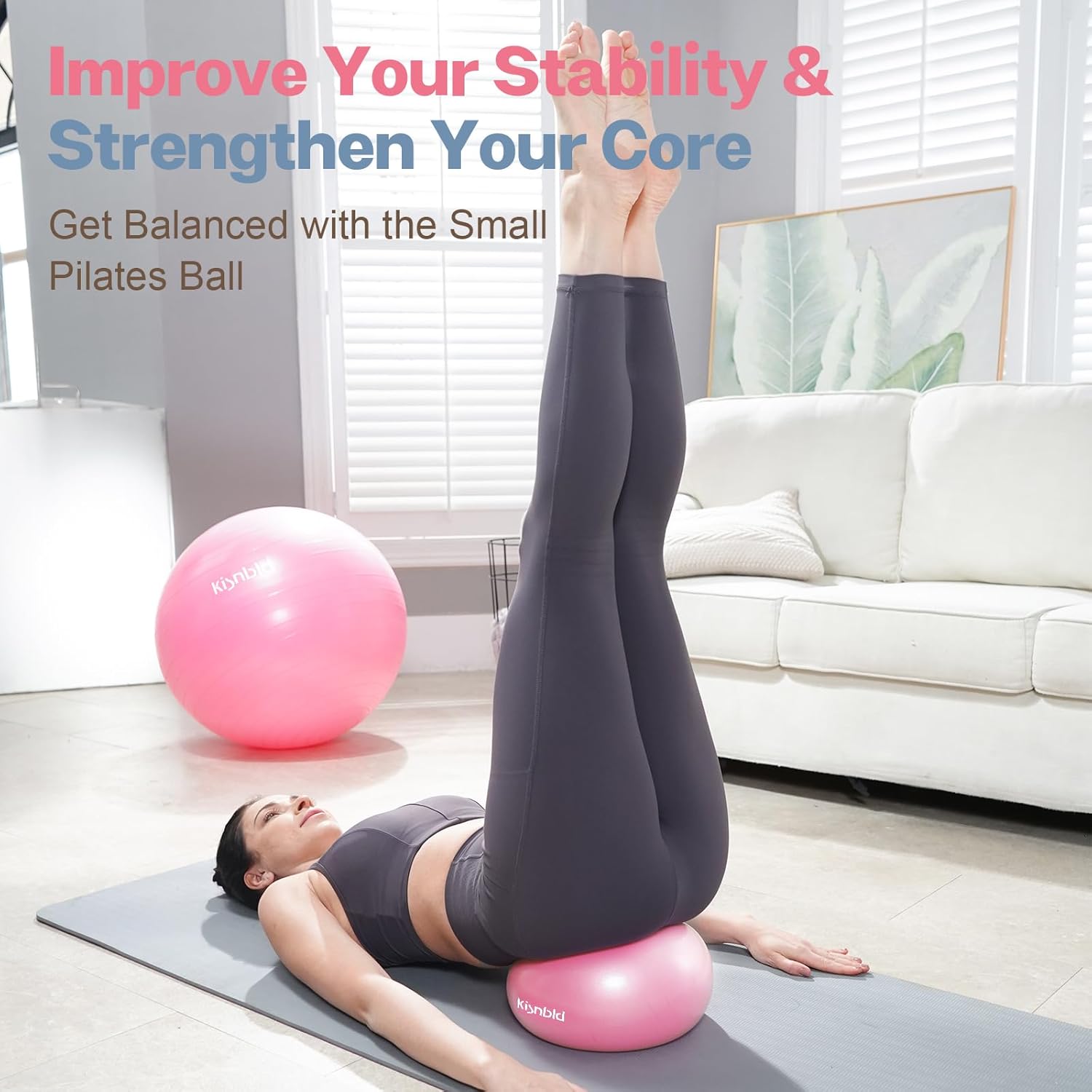 Small Exercise Ball, 9 Inch Mi - Pilates Yoga Workout At Home review and price