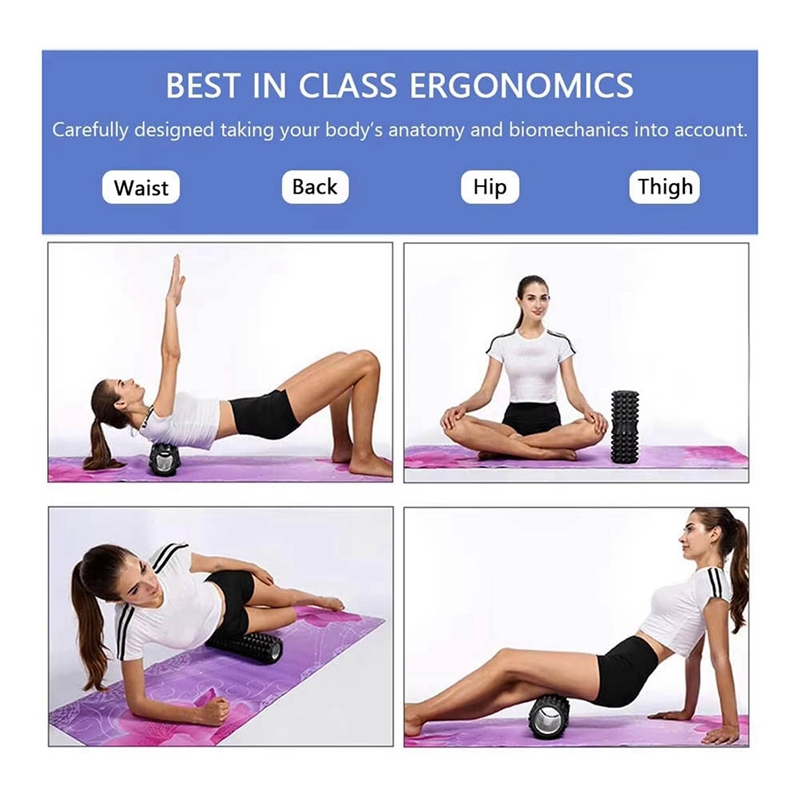 5 in 1 Yoga Foam Roller Muscle - Pilates Yoga Ball Exercises review and price