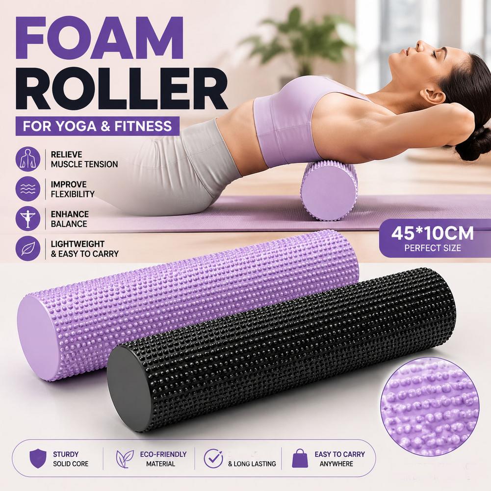 Yoga Foam Roller EVA High Dens - Pilates Yoga Bar review and price