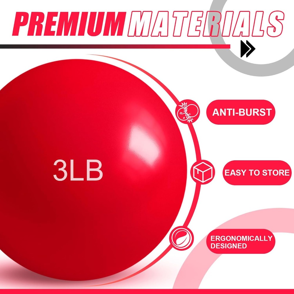 1lb-5lb Weighted Toning Balls  - Pilates Yoga Ball Exercises review and price