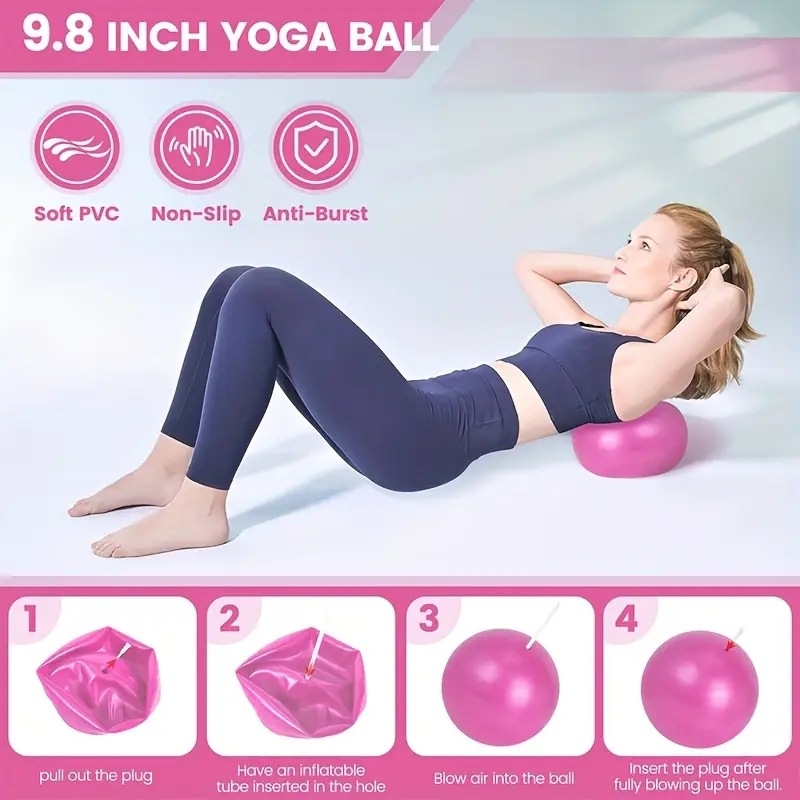 5 Piece Pilates Equipment Set  - Pilates Yoga Ball Exercises review and price