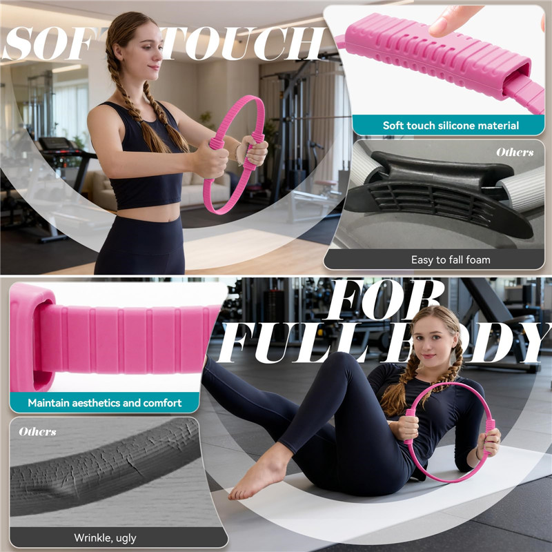 Eco-Friendly Double Handle Sil - Pilates Yoga Circle review and price
